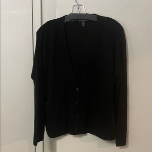 Eileen Fisher Black V-Neck Sweater